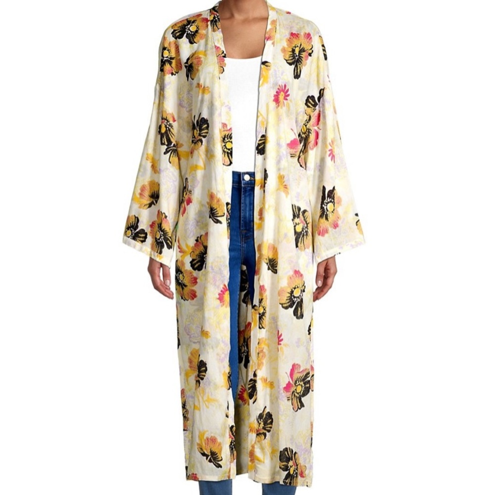 FREE PEOPLE NWT - *HP* Jorja duster. Pair w/ tiny top for festivals! Size S or M